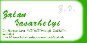 zalan vasarhelyi business card